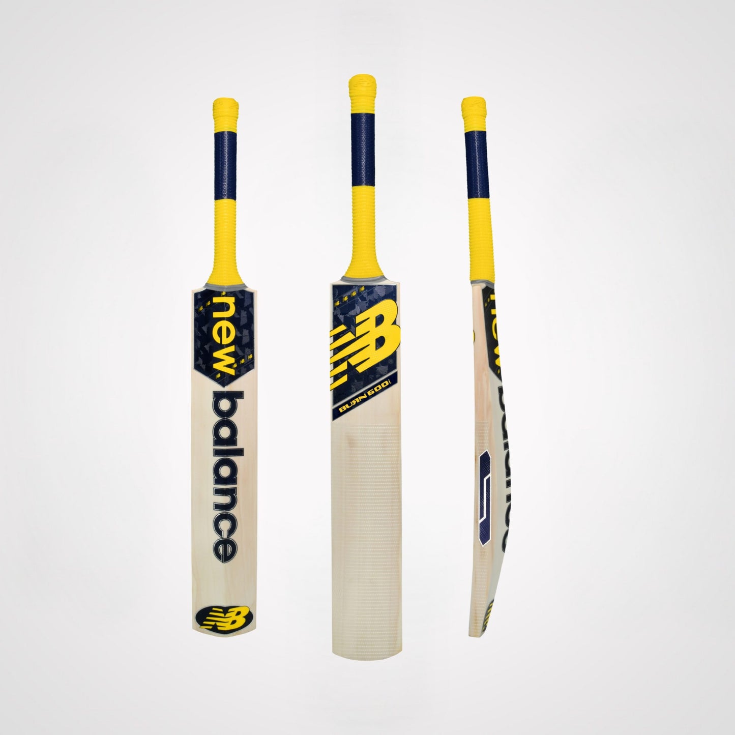 Cricket bat NB 600 Grade 5 Burn by Cric Studio Canada, showing polished wooden surface and grip details.