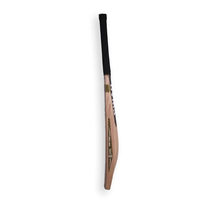 Cric Studio Canada Swar Hathor English Willow Cricket Bat with a polished wooden surface and ergonomic handle.
