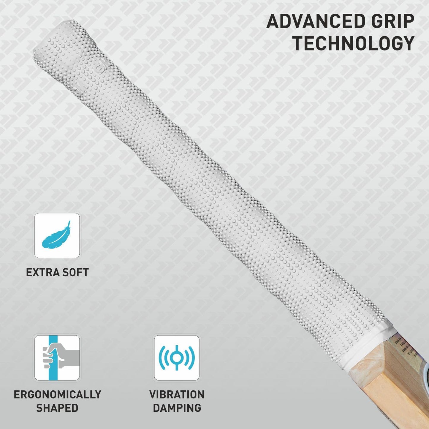 Cricket bat with GM 505 Kryos English Willow brand by Cric Studio Canada, featuring a wooden handle and smooth bat face.