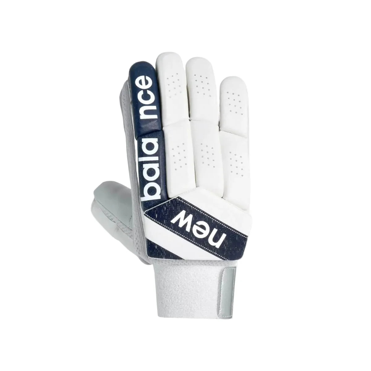 Cricket batting gloves by Cric Studio Canada, NB DC 5i Batting Gloves, padded finger and palm protection, black and white design
