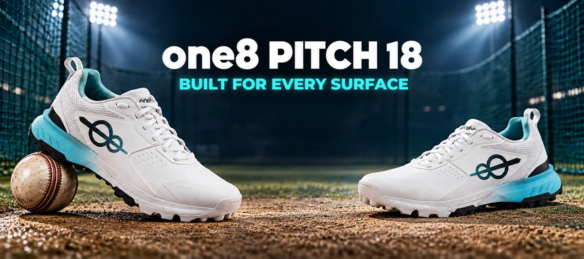 one8 Pitch 18 cricket shoes - Built for every surface