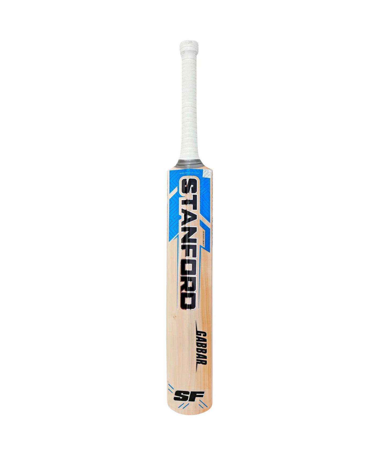 SF brand English Willow cricket bat, SF SD Opener model, showcasing a lightweight design and traditional cricket bat shape.