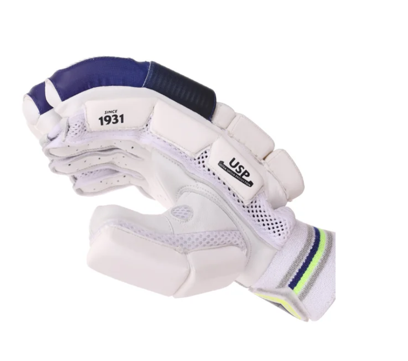 Cric Studio Canada SG RSD Supalite Batting Gloves with padded palms and adjustable wrist straps for cricket batting protection.