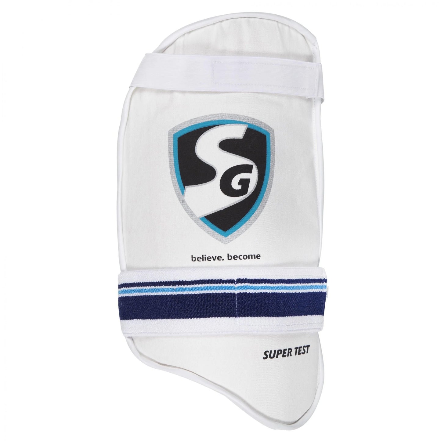 Cric Studio Canada SG Supertest Single thigh guard for cricket, with padded design and adjustable straps for protection.
