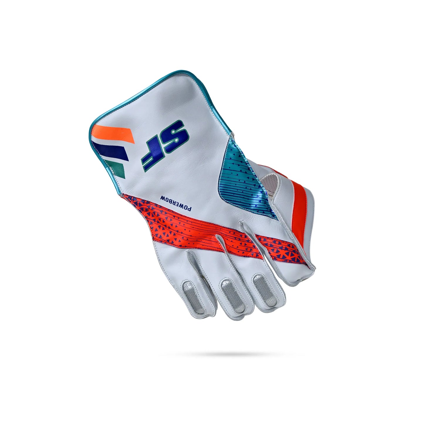 Cric Studio Canada SF Power Bow WK wicketkeeping gloves with padded palms and adjustable wrist straps, designed for cricket catchers.