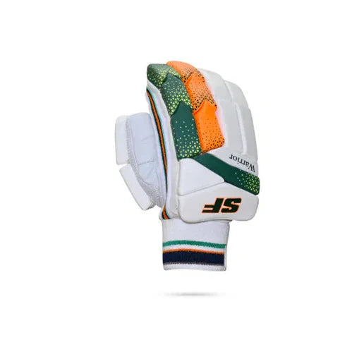 Cric Studio Canada SF B/G Warrior MRH batting gloves with padded palms and adjustable wrist straps for cricket batting protection
