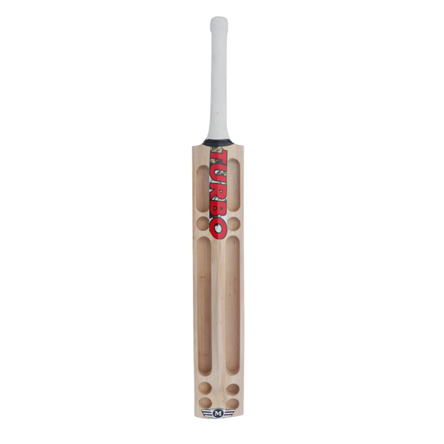 Cric Studio Canada Turbo Scoop tennis cricket bat with a wooden handle and flat blade, designed for tennis cricket games.