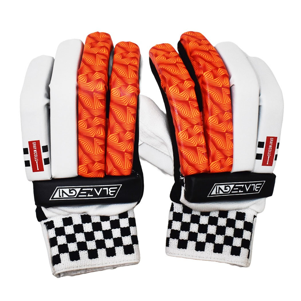 Cric Studio Canada GN GN1 Blaze batting gloves with padded palm and adjustable strap for cricket players.