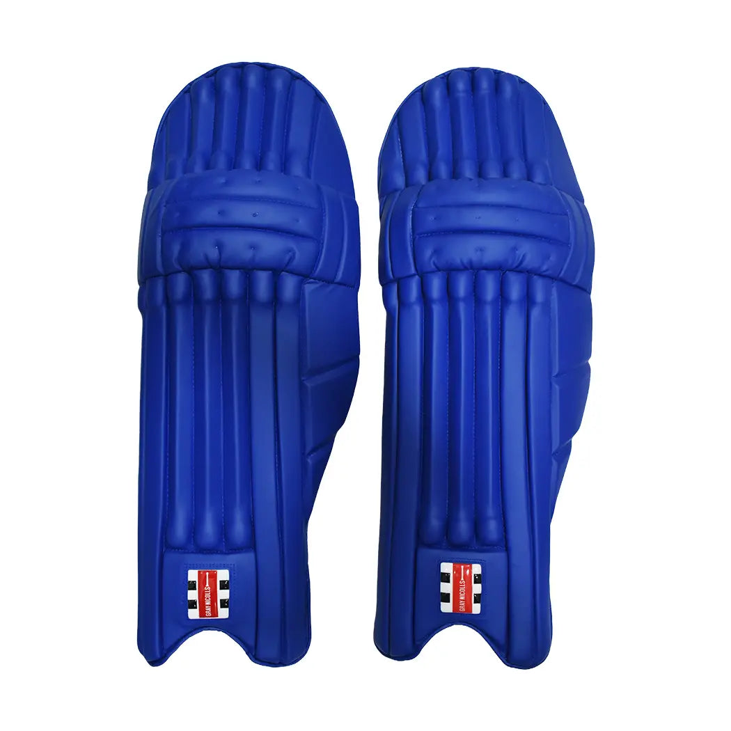 Cricket legguards GN 9 Supertest by Cric Studio India, padded protective gear for batting, shown in a natural stance.