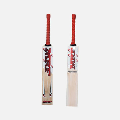 Cric Studio Canada MRF EW Power Player 500 cricket bat with wooden blade and grip, ready for cricket gameplay.