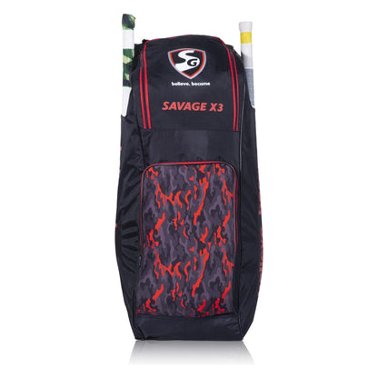 Cric Studio Canada SG Savage X3 Duffle Kitbag with sturdy handles and spacious main compartment for sports gear storage.