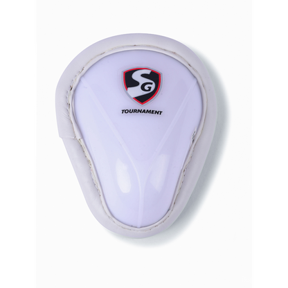 SG Tournament Cricket Abdominal Pad, lightweight abdo guard with padding for protection during cricket matches.