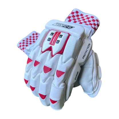 Cric Studio Canada GN8 Test batting gloves with padded palms and adjustable wrist straps for cricket batting protection.