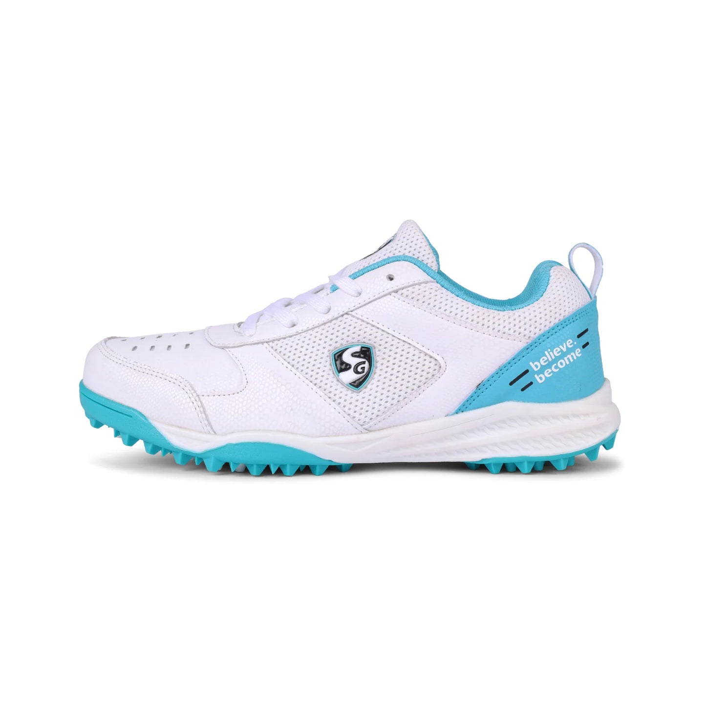 SG Cricket Shoes Fusion, athletic cricket shoes with supportive design and breathable material, suitable for cricket players.