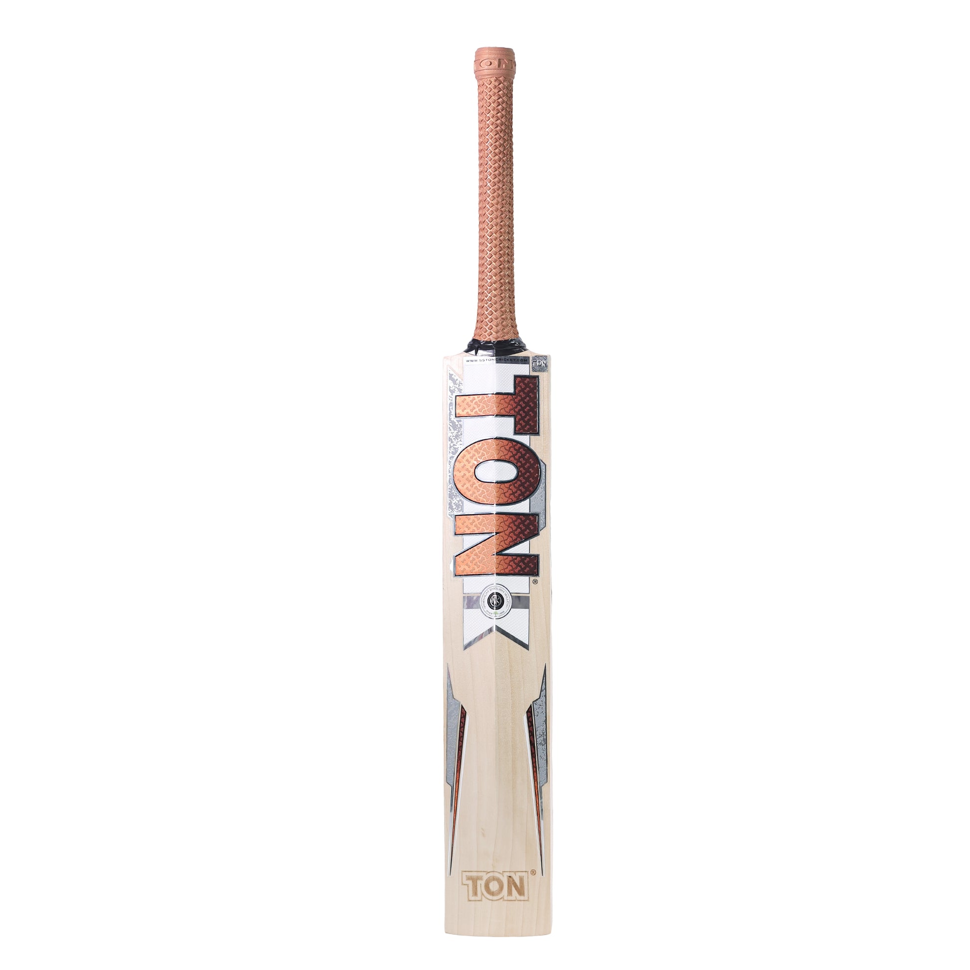 Cricket bat from Cric Studio Canada, SS C/BAT TON VERTU EW model, showing the wooden blade and handle with branding.