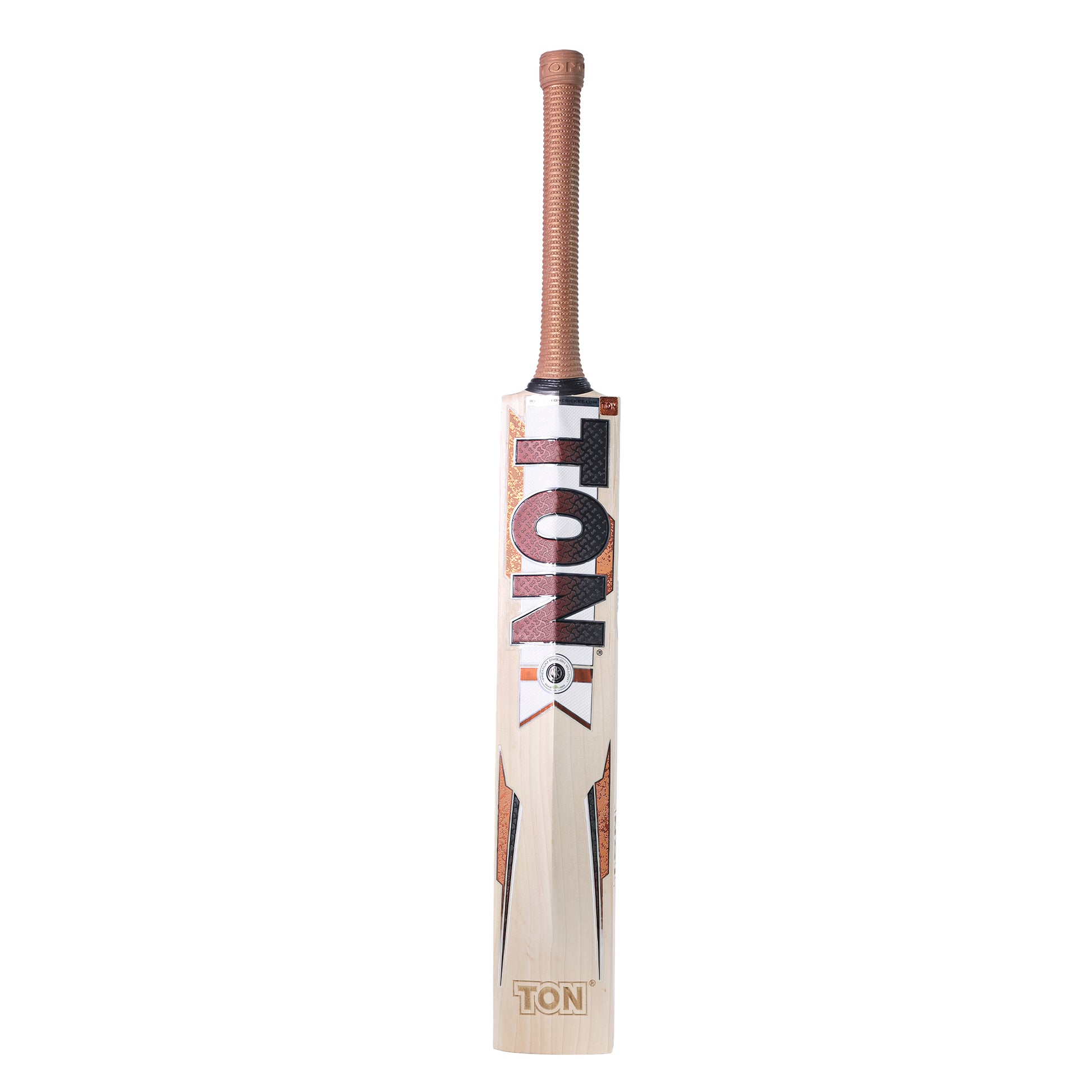 Cricket bat by Cric Studio Canada, SS Ton Gutsy EW model, showing a wooden cricket bat with a flat blade and grip handle.