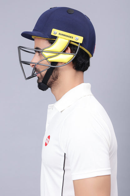 Cric Studio Canada SS Premium helmet with adjustable straps and ventilation, designed for safety and comfort.