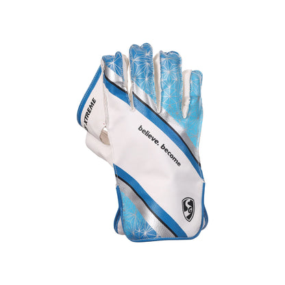 Cric Studio Canada SG RSD Xtreme W/K wicketkeeping gloves with padded palms and adjustable wrist straps for cricket players.