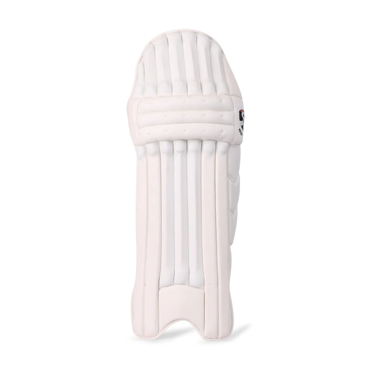 Cricket leg guards from Cric Studio India, SG Test Leg Guard designed for protection during cricket matches, shown in the image.