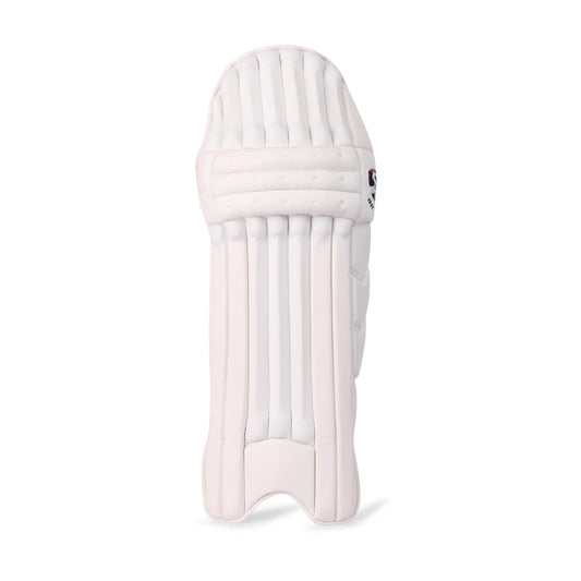 Cricket leg guards from Cric Studio India, SG Test Leg Guard designed for protection during cricket matches, shown in the image.