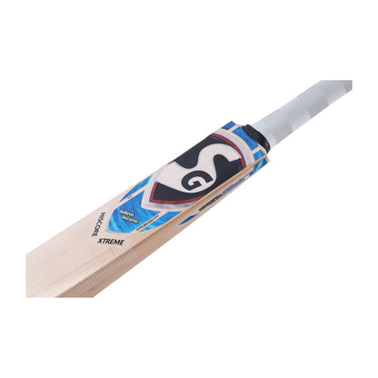Cricket bat from Cric Studio Canada, SG Hiscore Extreme English Willow Bat with a polished wooden blade and grip handle.