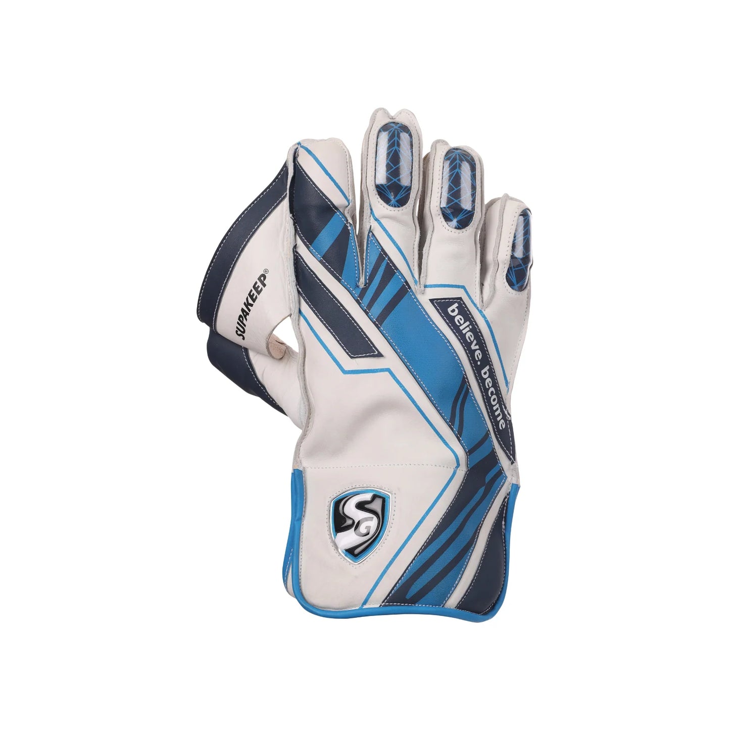 Cric Studio Canada SG Supakeep wicket keeping gloves with padded palms and adjustable wrist straps for cricket wicket keeper protection