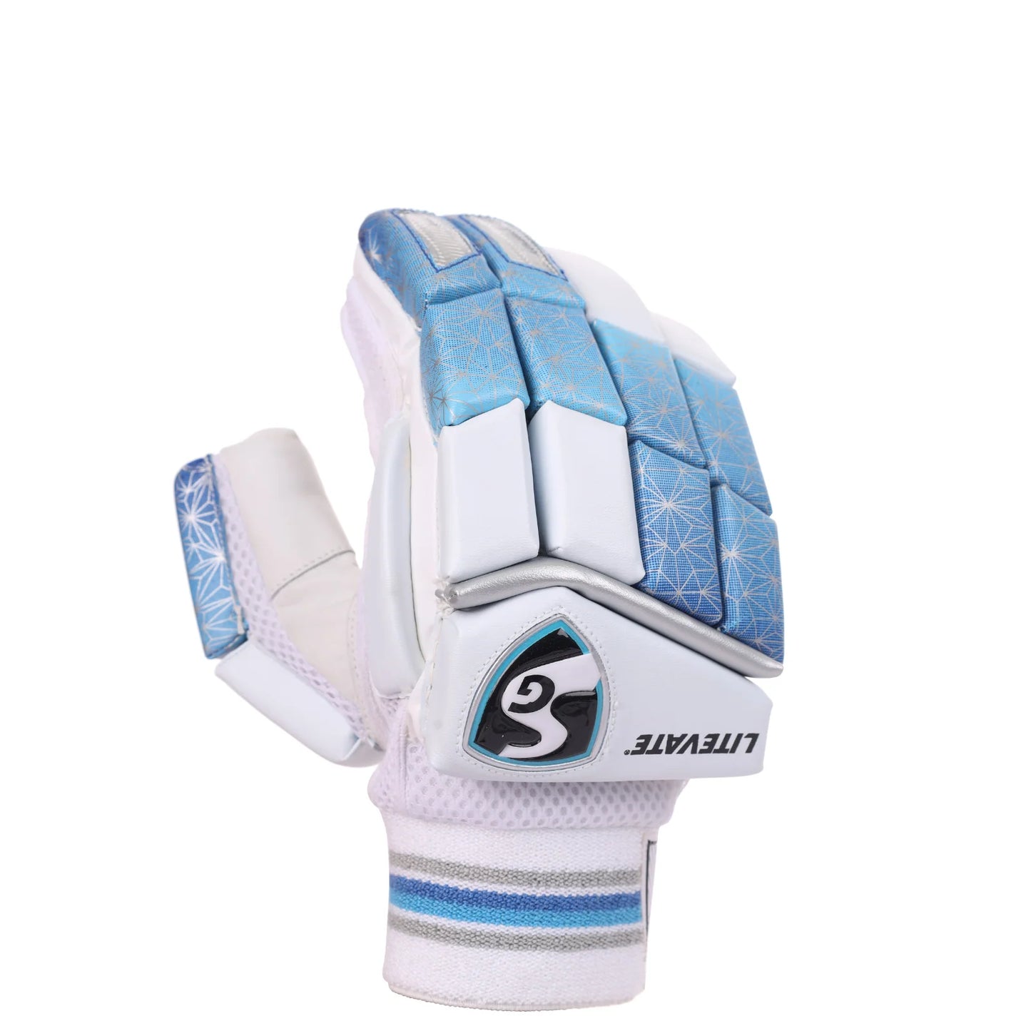 Pair of SG Litevate cricket batting gloves by Cric Studio Canada, padded protective gloves for cricket batting.