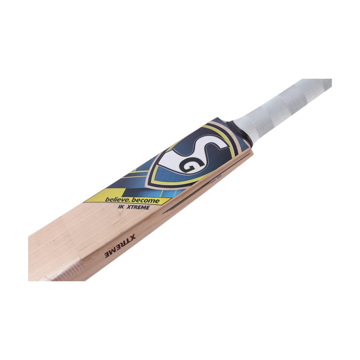 Cric Studio Canada SG IK Xtreme 2025 cricket bat with a wooden blade and handle, designed for powerful batting performance.