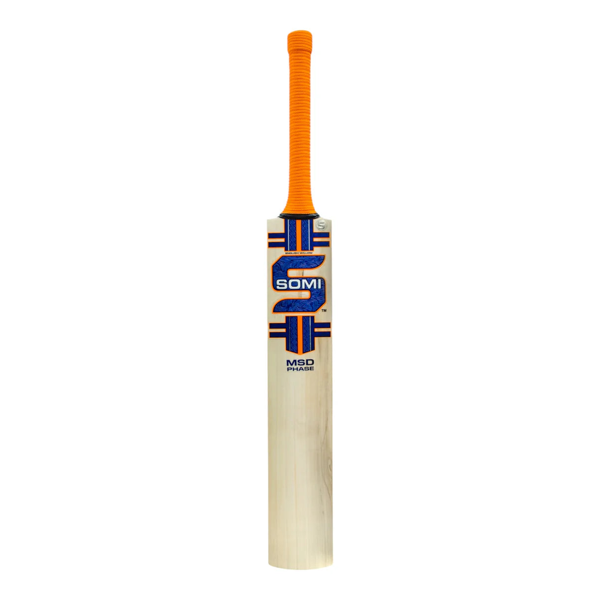 Cricket bat from Cric Studio Canada, MSD Phase Player EW model, featuring a wooden blade and handle for cricket gameplay.
