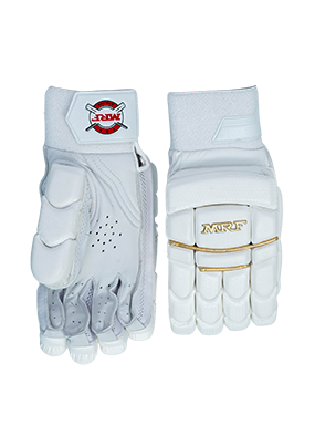 Cric Studio Canada MRF Genius Emperor batting gloves with padded palms and finger protection for cricket players.