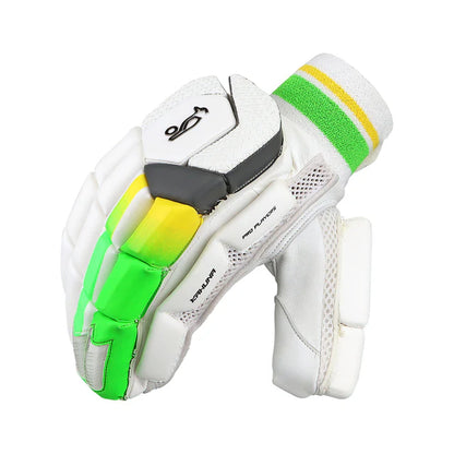 Kookaburra Kahuna Pro Players batting gloves by Cric Studio Canada, black and yellow protective cricket gloves with padding