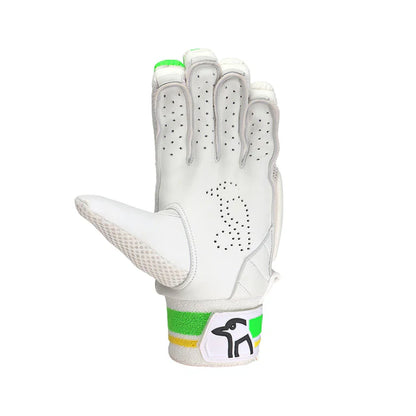 Kookaburra Kahuna Pro Players batting gloves by Cric Studio Canada, black and red cricket gloves with padded finger protection.