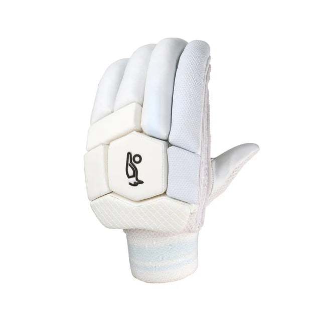 Cric Studio Canada Kookaburra Ghost Pro 1.0 batting gloves, black and white cricket gloves for batting protection and grip