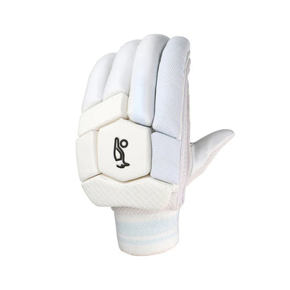 Cric Studio Canada Kookaburra Ghost Pro 1.0 batting gloves, black and white cricket gloves for batting protection and grip