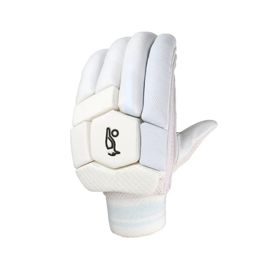 Cric Studio Canada Kookaburra Ghost Pro 1.0 batting gloves, black and white cricket gloves for batting protection and grip