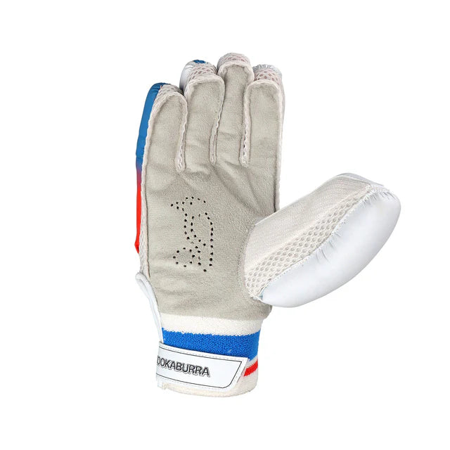 Cric Studio Canada Kookaburra Beast Pro 9 batting gloves in black and gray, designed for cricket batting protection.