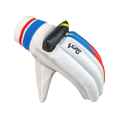 Cric Studio Canada Kookaburra Beast Pro 9 batting gloves, black and green, padded cricket gloves for batting protection.