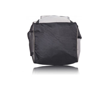 Cric Studio Canada SG Ashes Duffle Kit Bag in black with shoulder straps and spacious main compartment for sports gear.