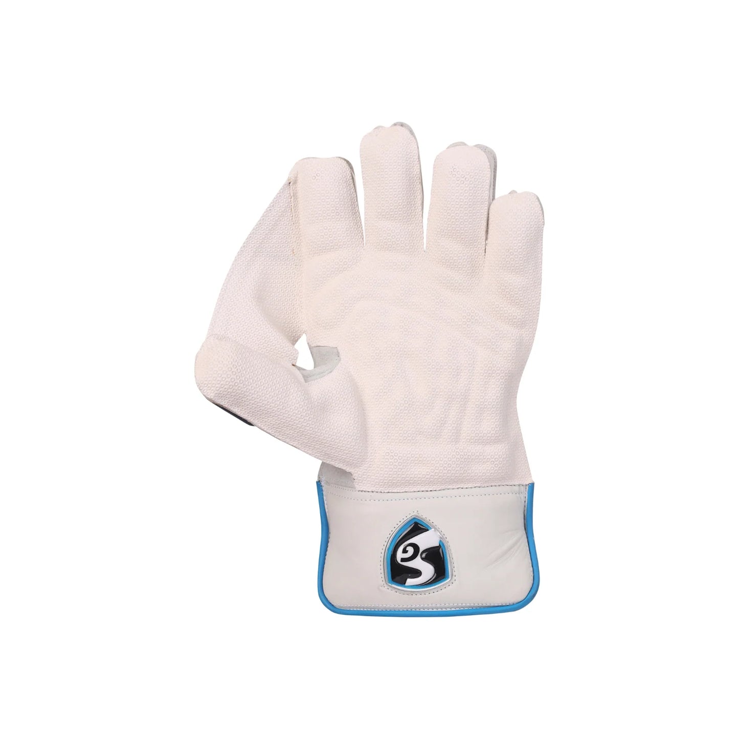 Cric Studio Canada SG Supakeep wicket keeping gloves with padded palms and adjustable wrist straps for cricket wicketkeeping.