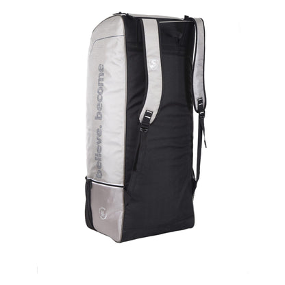 Cric Studio Canada SG Ashes Duffle Kit Bag in black with shoulder strap and zippered compartments for cricket gear storage.
