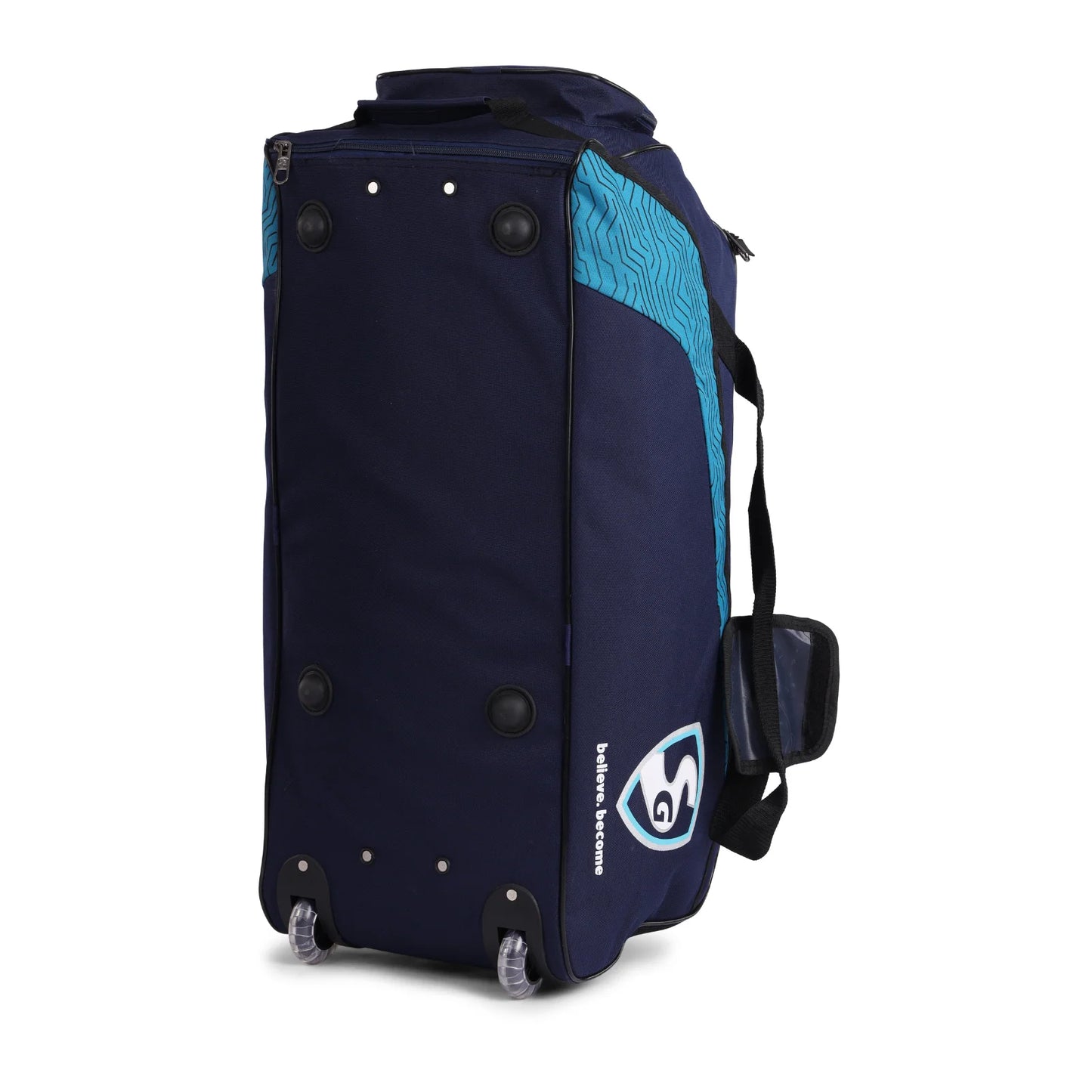 Cric Studio Canada SG Club Pack Plus Trolley kit with multiple compartments for sports equipment and accessories.