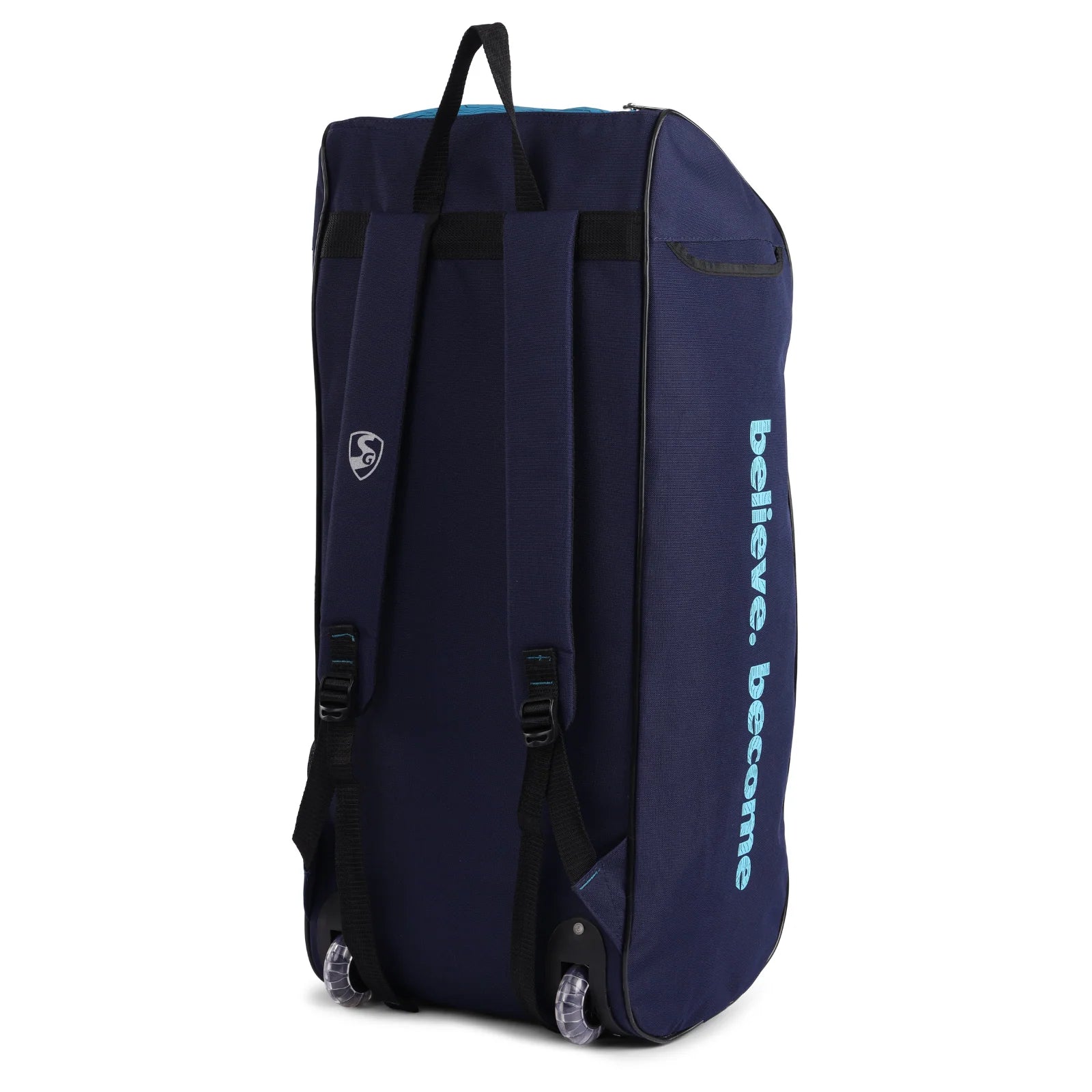 Cric Studio Canada SG Drifter Duffle Wheelie kitbag with adjustable shoulder strap and durable fabric, suitable for travel or sports.