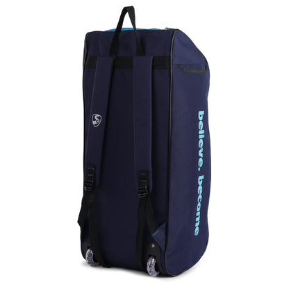 Cric Studio Canada SG Drifter Duffle Wheelie kitbag with adjustable shoulder strap and durable fabric, suitable for travel or sports.