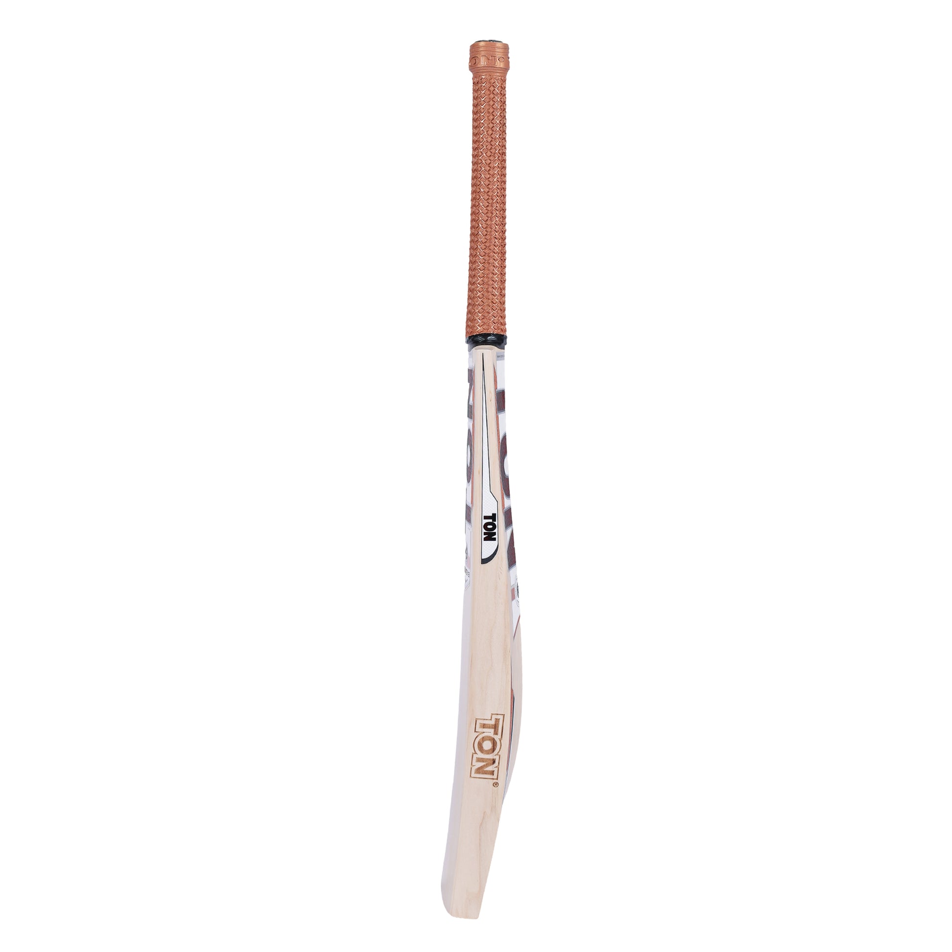 Cricket bat by Cric Studio Canada, SS Ton Gutsy EW Bat, showing the wooden blade and handle with grip for cricket gameplay.