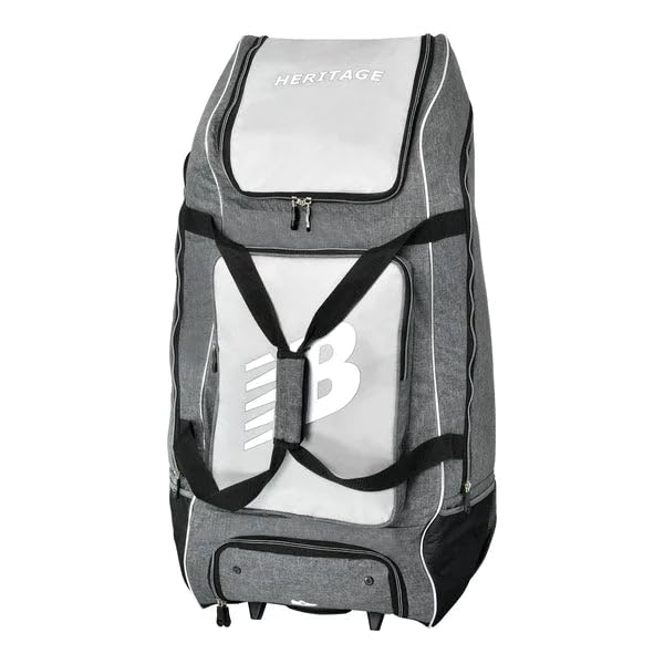 Cric Studio Canada New Balance 8i Combo cricket kitbag with backpack and wheelie features, black and red design, durable storage.