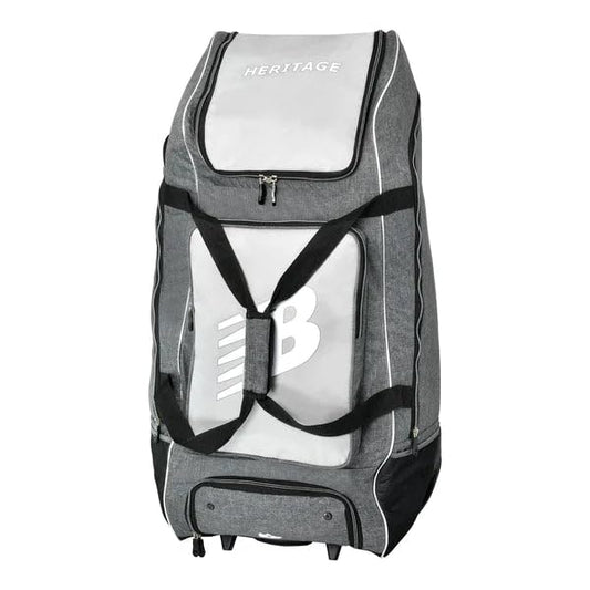 Cric Studio Canada New Balance 8i Combo cricket kitbag with backpack and wheelie features, black and red design, durable storage.
