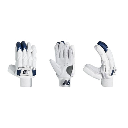 Cric Studio Canada NB DC 12i batting gloves with padded palms and adjustable wrist straps, designed for cricket batting protection.