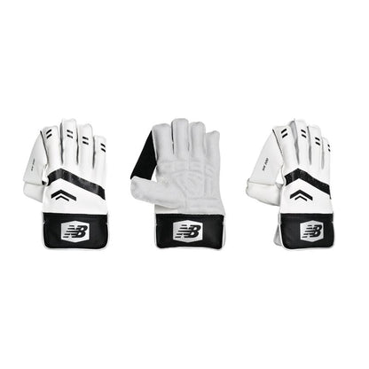 New Balance WK 5i cricket wicket keeping gloves by Cric Studio Canada, showing padded finger protection and flexible wrist support.