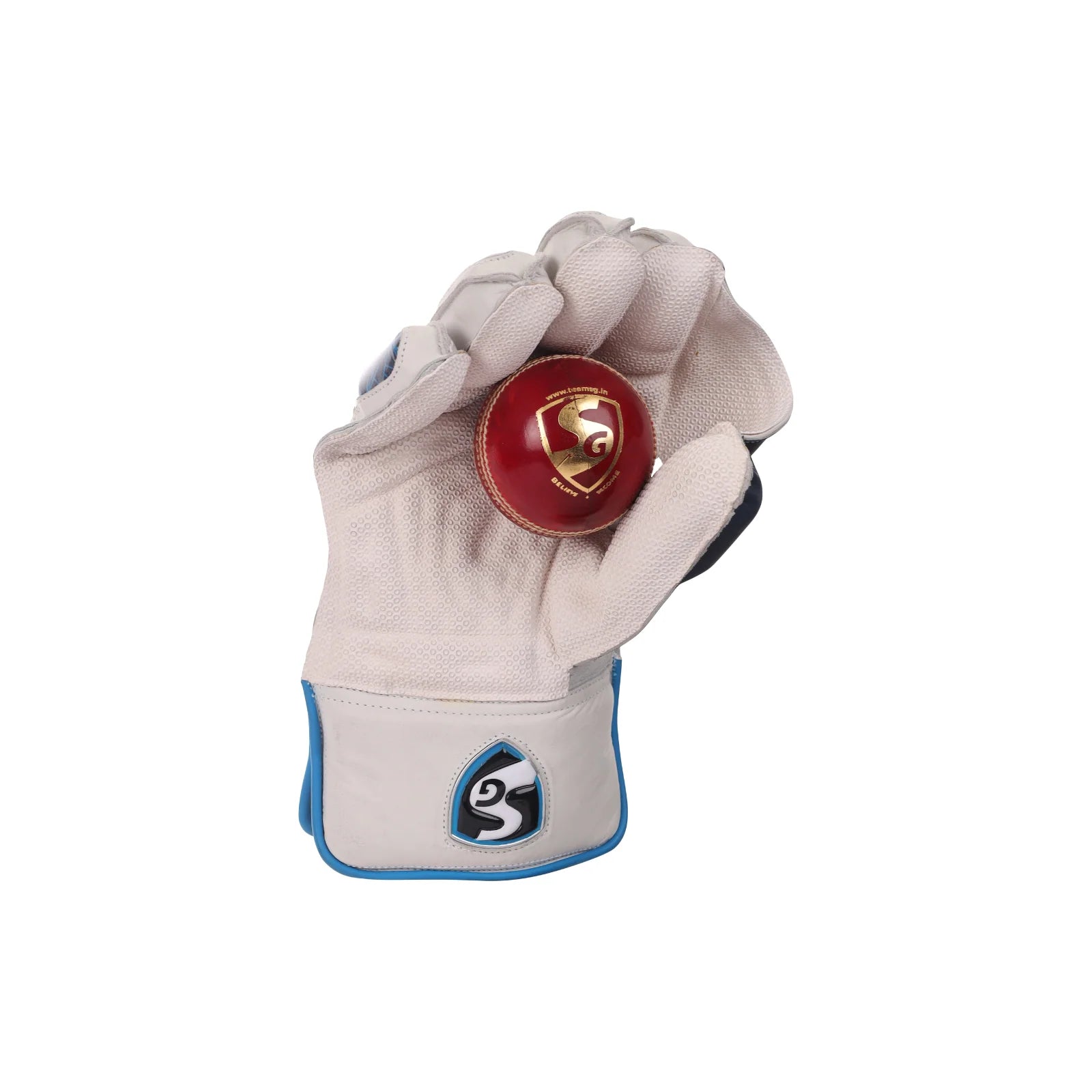 Cric Studio Canada SG Supakeep wicket keeping gloves with padded palms and adjustable wrist straps, designed for cricket wicket keepers.