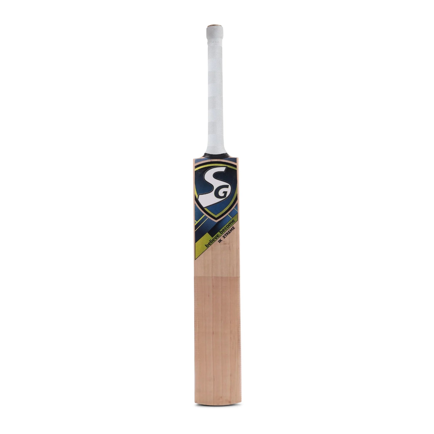 Cric Studio Canada SG IK Xtreme 2025 cricket bat with a polished wooden blade and grip, designed for powerful batting.